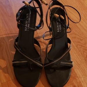 Bruno Valenti string up sandals. Size 10